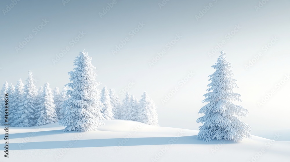 snow covered pine trees snow covered pine trees