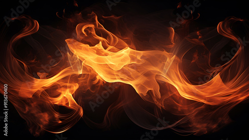 Beautiful flame background material
