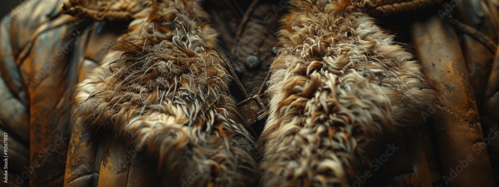 Introduce contrasting textures alongside the fur, such as smooth leather or rough wood, to add depth to the composition. Introduce contrasting textures alongside the fur, such as smooth leather or rough wood, to add depth to the composition.