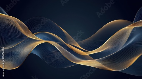 Elegant Wave Pattern Design f photo