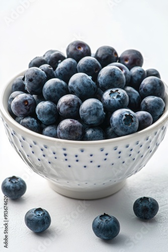 Blueberry Bowl on Table