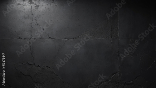 Black dark black grunge textured concrete stone wall