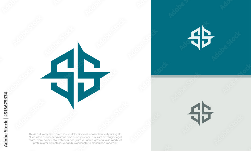 Initials SS logo design. Initial Letter Logo. Innovative high tech logo template.
Initials SS logo design. Initial Letter Logo. Innovative high tech logo template.