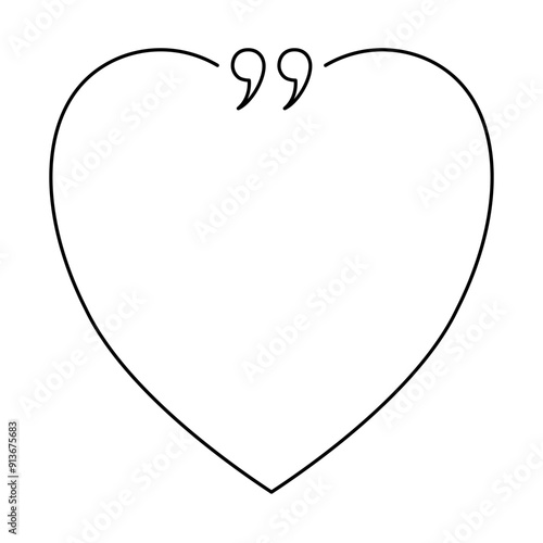 Quote box minimalist outline frame templates