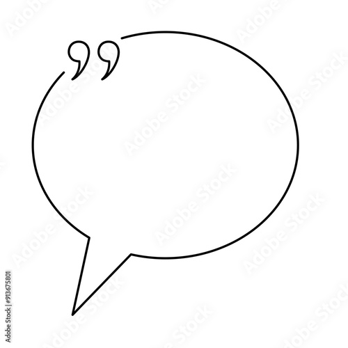 Quote box minimalist outline frame templates