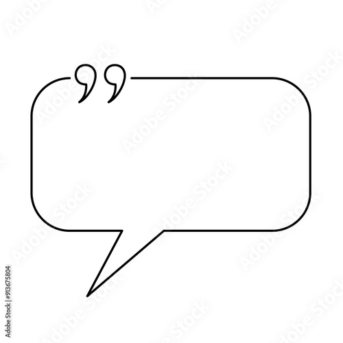Quote box minimalist outline frame templates