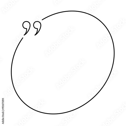 Quote box minimalist outline frame templates