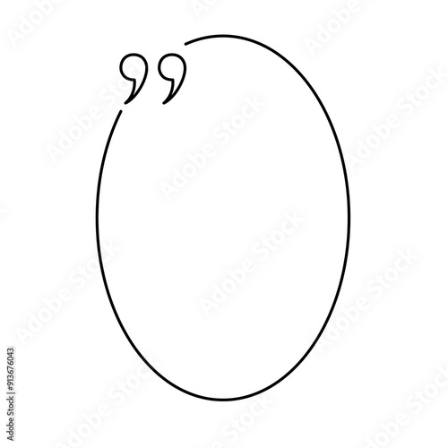 Quote box minimalist outline frame templates