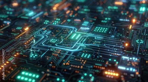 Abstract Representation of a Circuit Board for your background business, poster, wallpaper, banner, backdrop, greeting cards, and advertising for business entities or brands.