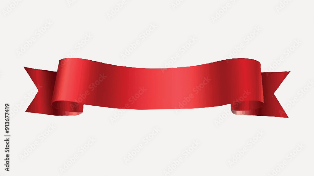 red ribbon banner illustration vector red ribbon banner illustration vector