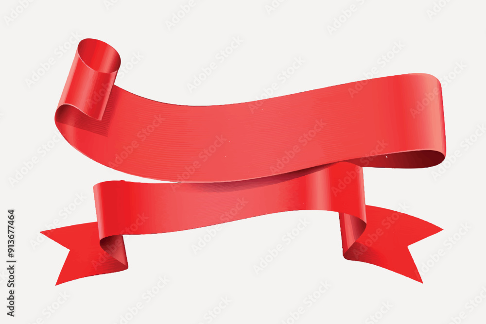 red ribbon banner illustration vector red ribbon banner illustration vector