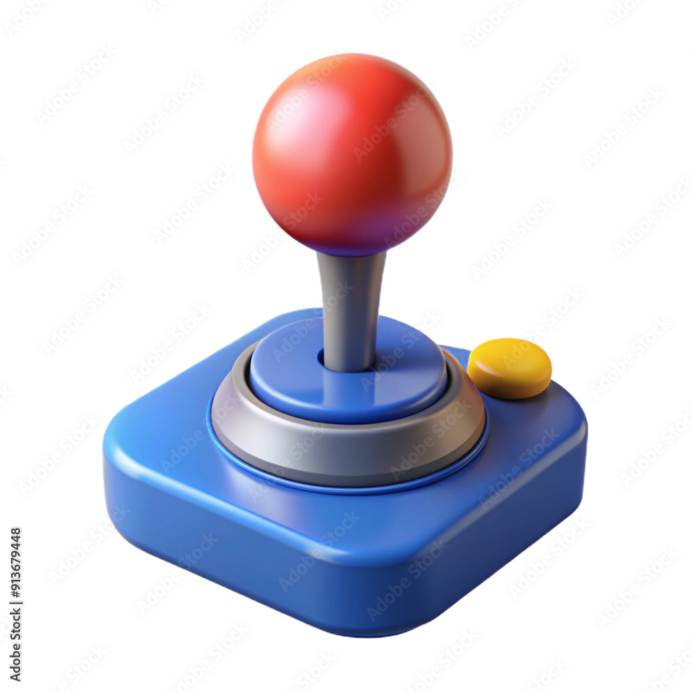 Joystick 3d cartoon style illustration Joystick 3d cartoon style illustration