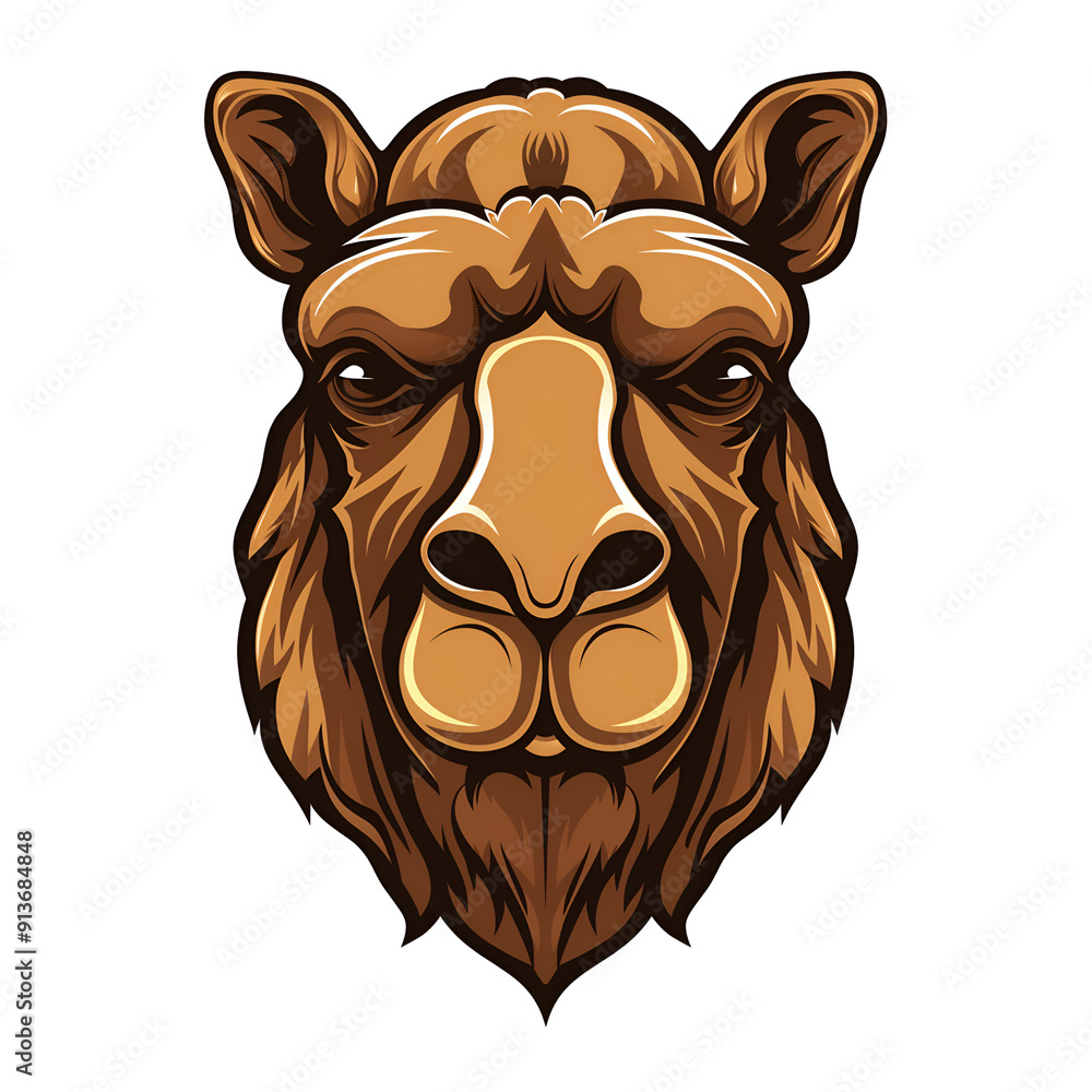 Camel head logo isolated on white Camel head logo isolated on white