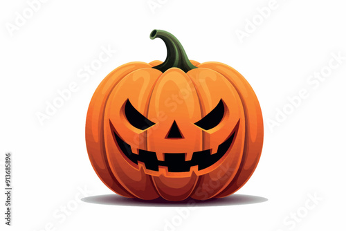 Spooky carved Halloween pumpkin