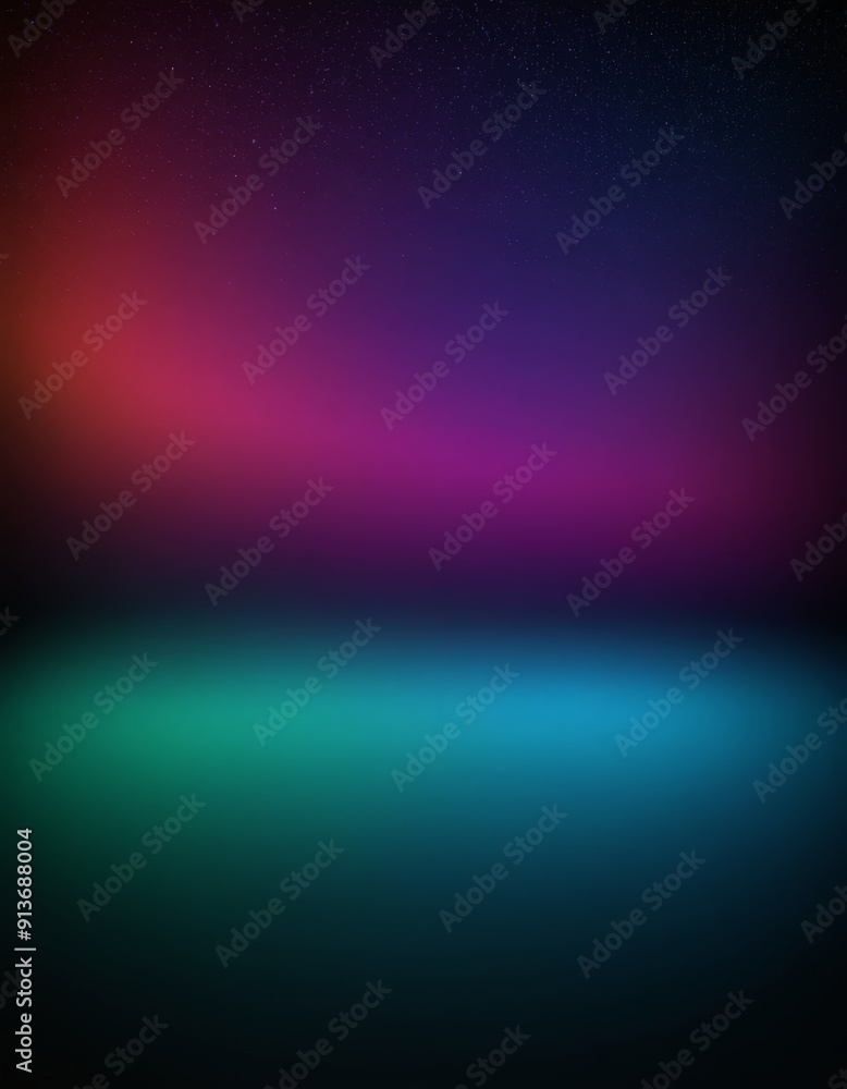 Obraz premium gradient background transitions from red to purple and blue, with subtle gradient effect and faint glow green