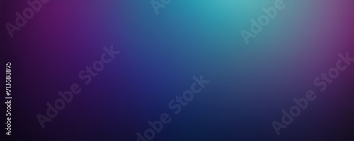 gradient background transitions from deep purple to light blue, creating visually striking and harmonious