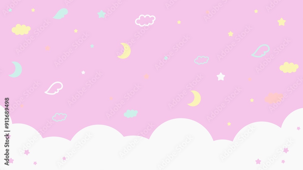 夢かわ背景 夢かわ背景