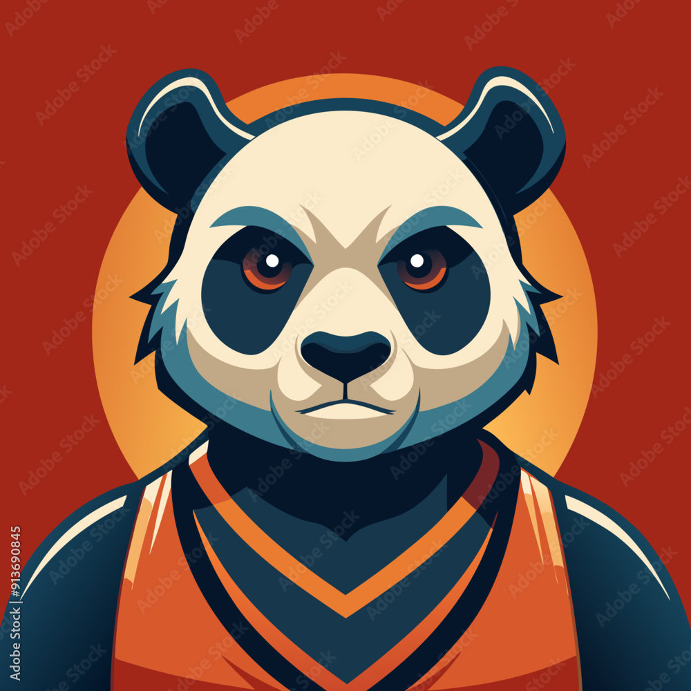 panda basketball cartoon maskot panda basketball cartoon maskot