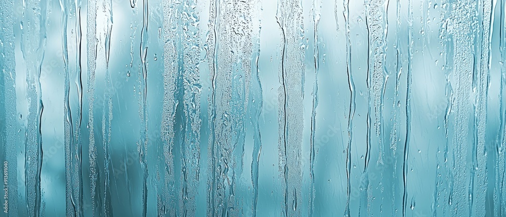 overlay of streaked rain on window, Generative AI overlay of streaked rain on window, Generative AI
