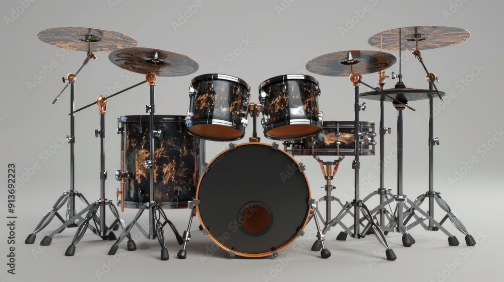 Fototapeta premium A Professional Drum Set