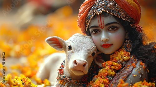 Cute Little Baby Krishna photo