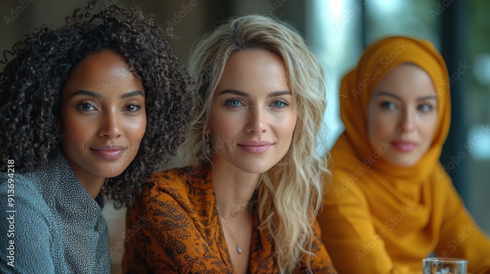 Three beautiful woman with different nationalities Three beautiful woman with different nationalities