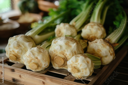 Celeri-rave or celeriac - r...