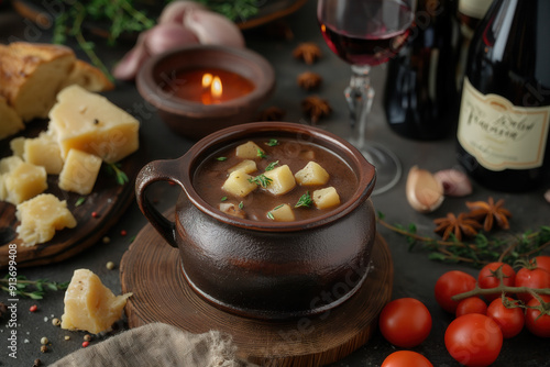Demi-glace - a rich brown s...