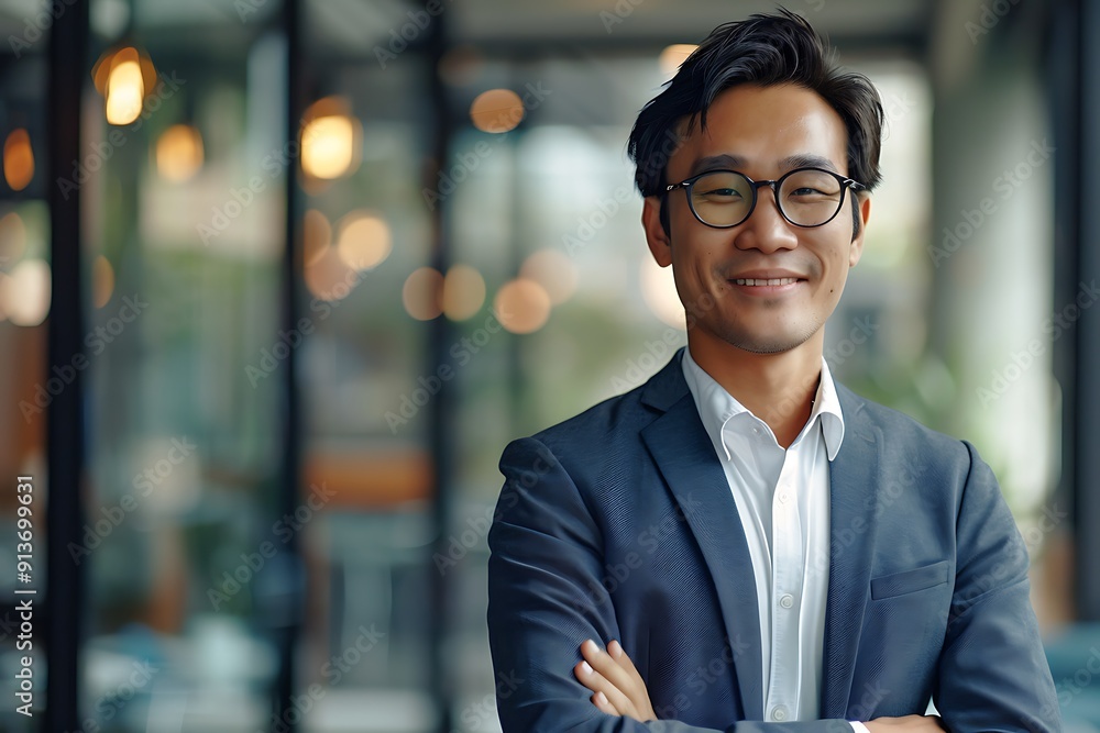 Fototapeta premium Portrait of a Confident Businessman