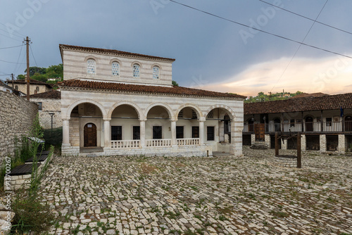 The King Mosque, also known as the Sultan Bayezid Mosque, is a mosque and a Cultural Monument in Berat, Albania. The mosque was built in the 15th century by the Ottoman sultan Bayezid II photo