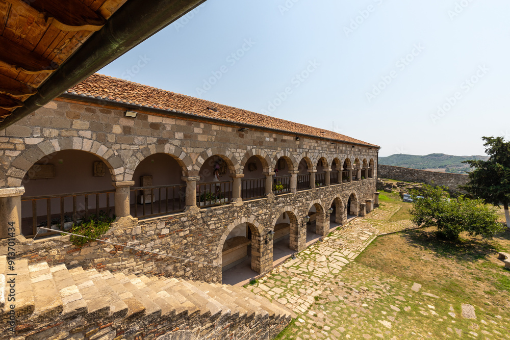 Obraz premium The ancient city of Apollonia is situated in southwestern Albania, about 13 miles from the city of Fier and it was an Ancient Greek trade colony which developed into an independent polis