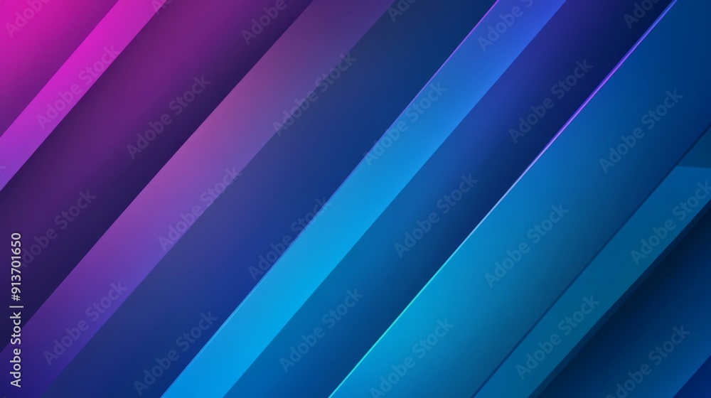 Obraz premium Blue and purple modern gradient background, AI generated Image