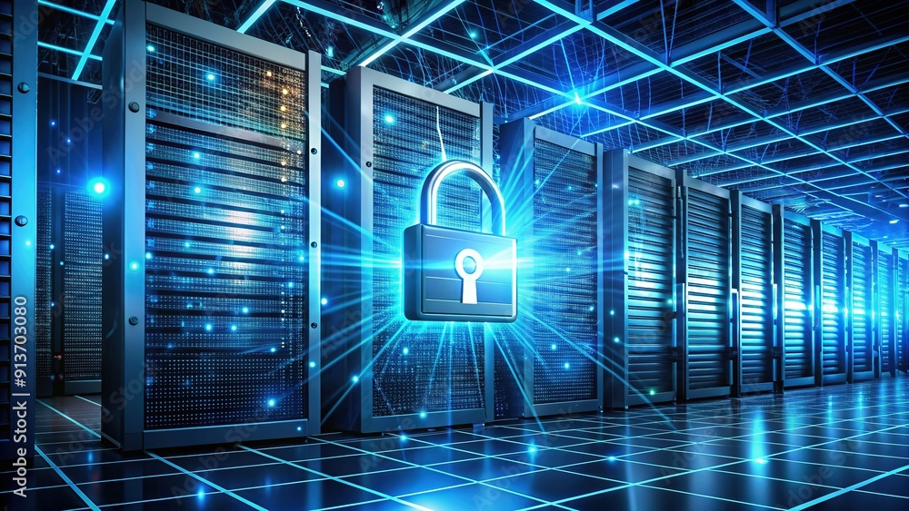 Secure servers protected by firewall and encryption algorithms ...
