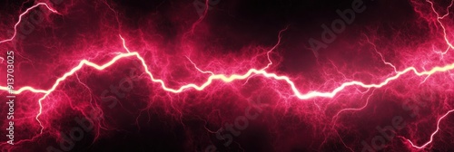 a red lightning bolt is shown in the dark