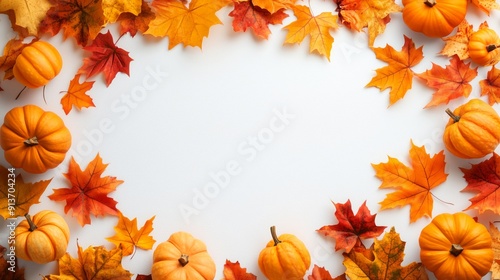 Halloween Autumn Leaf and Pumpkin Decor