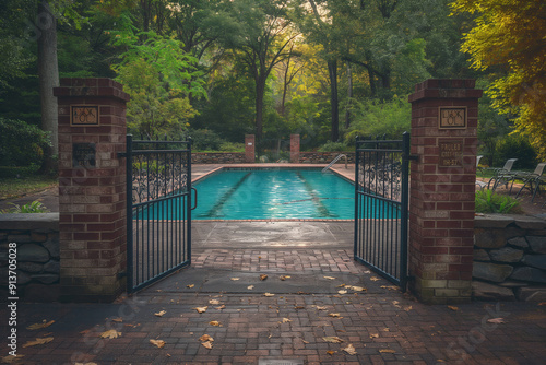 Swimming pool gate