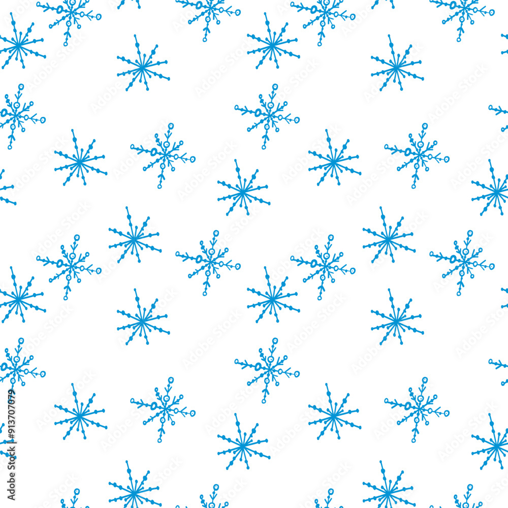 seamless pattern with snowflakes on white background seamless pattern with snowflakes on white background