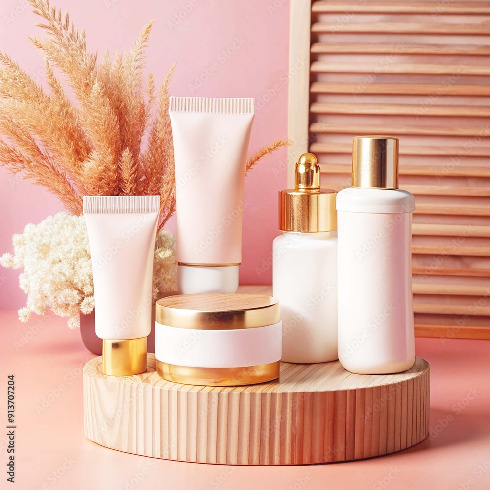 Cosmetic products presentation mockup Cosmetic products presentation mockup