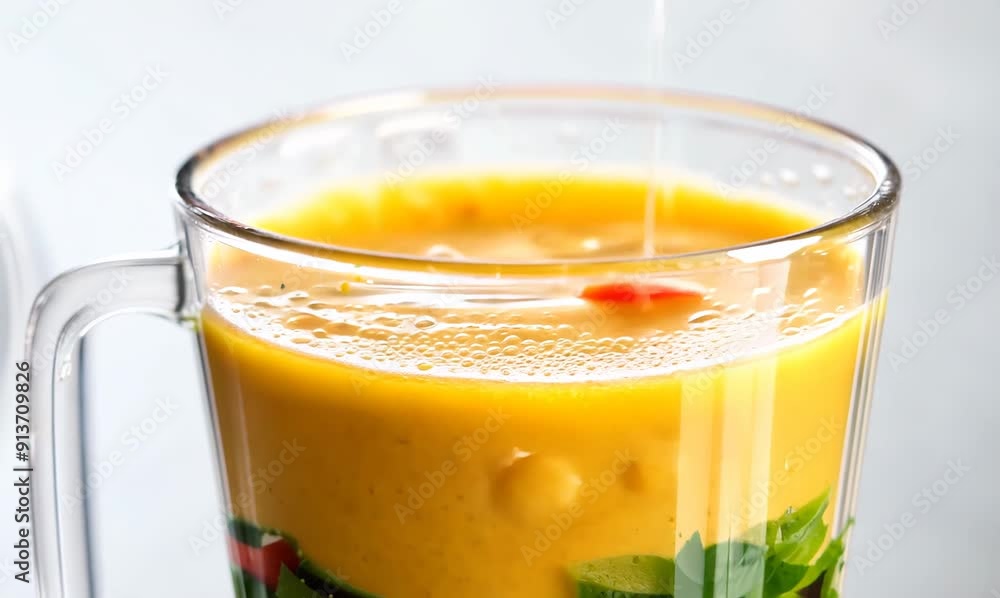 Close up of a glass of fresh water with fruits and vegetables. Close up of a glass of fresh water with fruits and vegetables.
