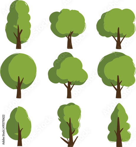 Adobe Illustrator: Tree, landscape, artwork