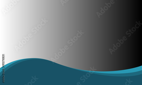 Blue wave design with grey gradient background