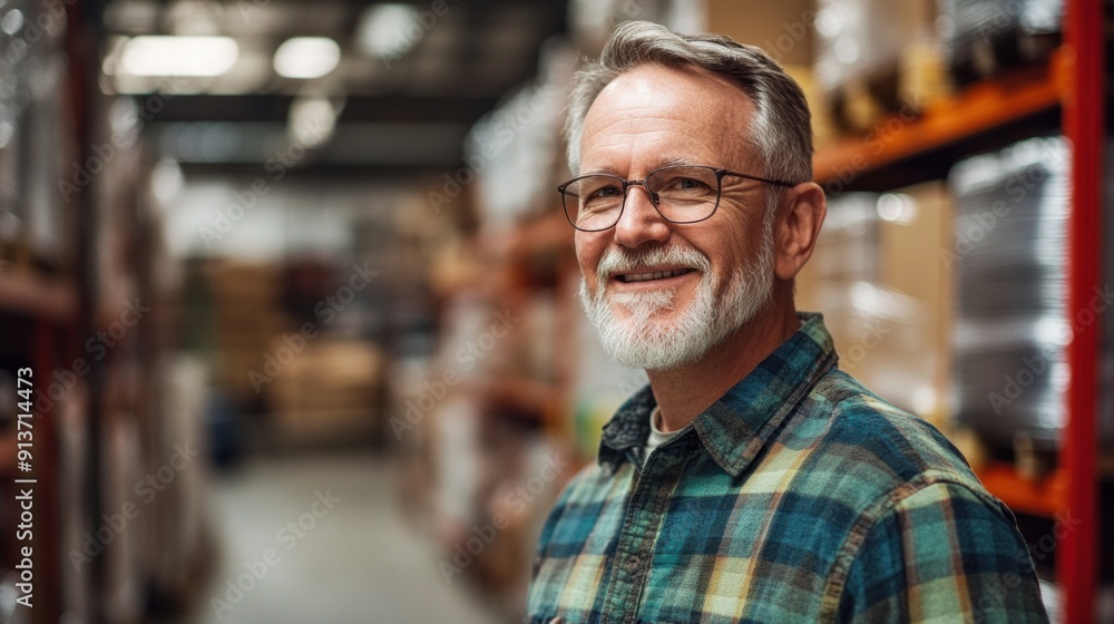 Smiling Warehouse Worker Smiling Warehouse Worker