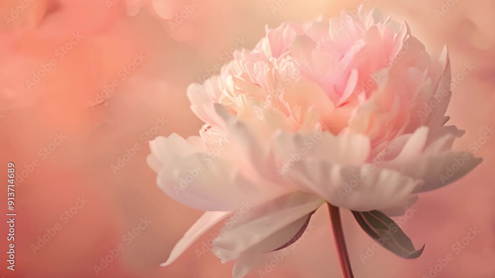 Soft pink peony flowers Soft pink peony flowers
