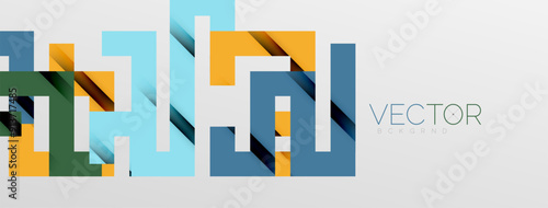 Color bend lines with shadow texture effect. Vector Illustration For Wallpaper, Banner, Background, Card, Book Illustration, landing page