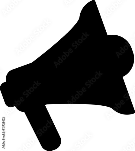 Agitation icon. Loudspeaker, megaphone, bullhorn icon or symbol. Simple advertising, promotion concept vector illustration