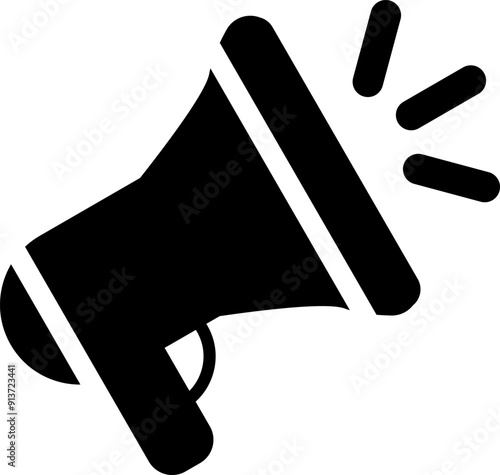 Agitation icon. Loudspeaker, megaphone, bullhorn icon or symbol. Simple advertising, promotion concept vector illustration