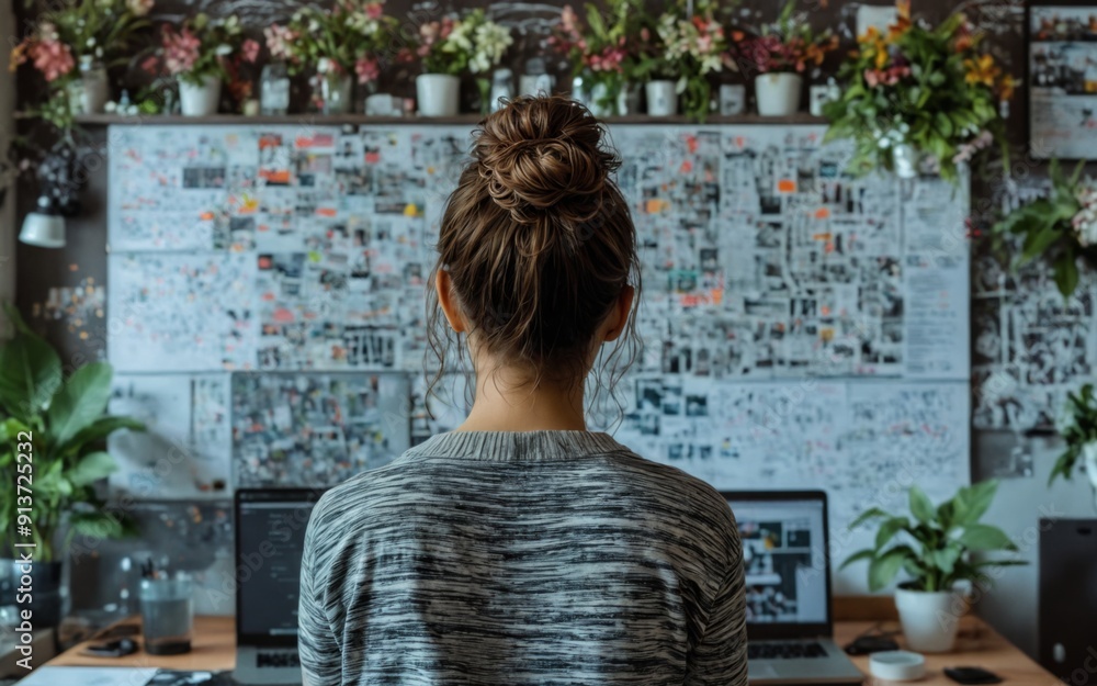 Woman sitting her desk laptop pexels contest winner Woman Review