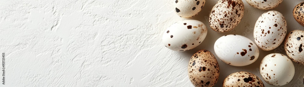 Fototapeta premium A quail eggs 