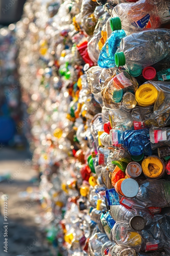 Fototapeta premium Impact of nanoplastics on environment pollution 