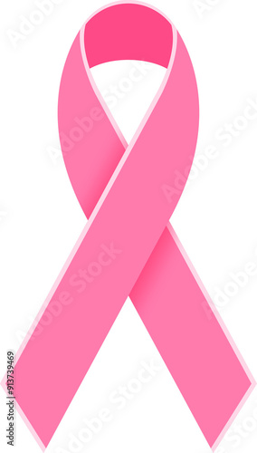 Pink ribbon symbol breast cancer